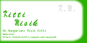 kitti misik business card